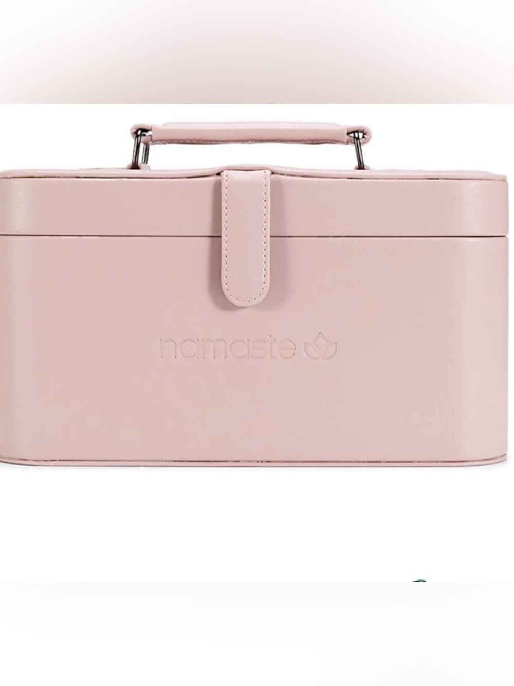 Namaste Blush Pink Train Case with Handle
